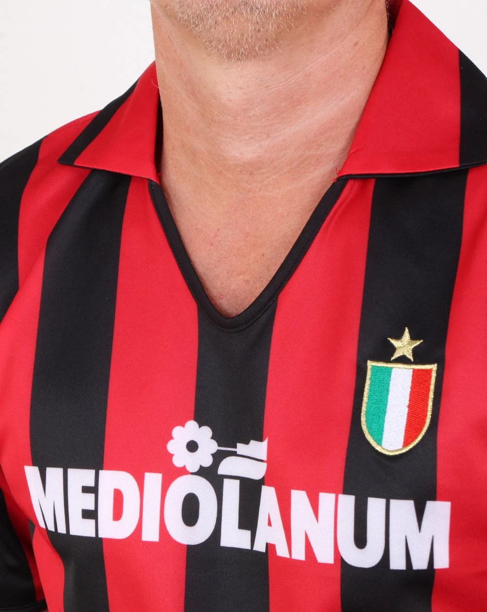 80s Casual Classics Ac Milan 1988 Retro Shirt Red/black - Image 2