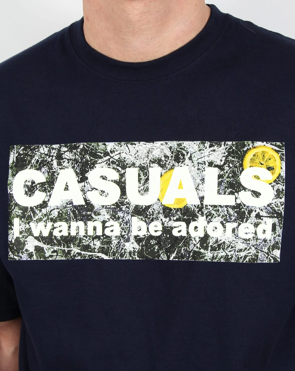 80s Casual Classics Adored T Shirt Navy - Image 2