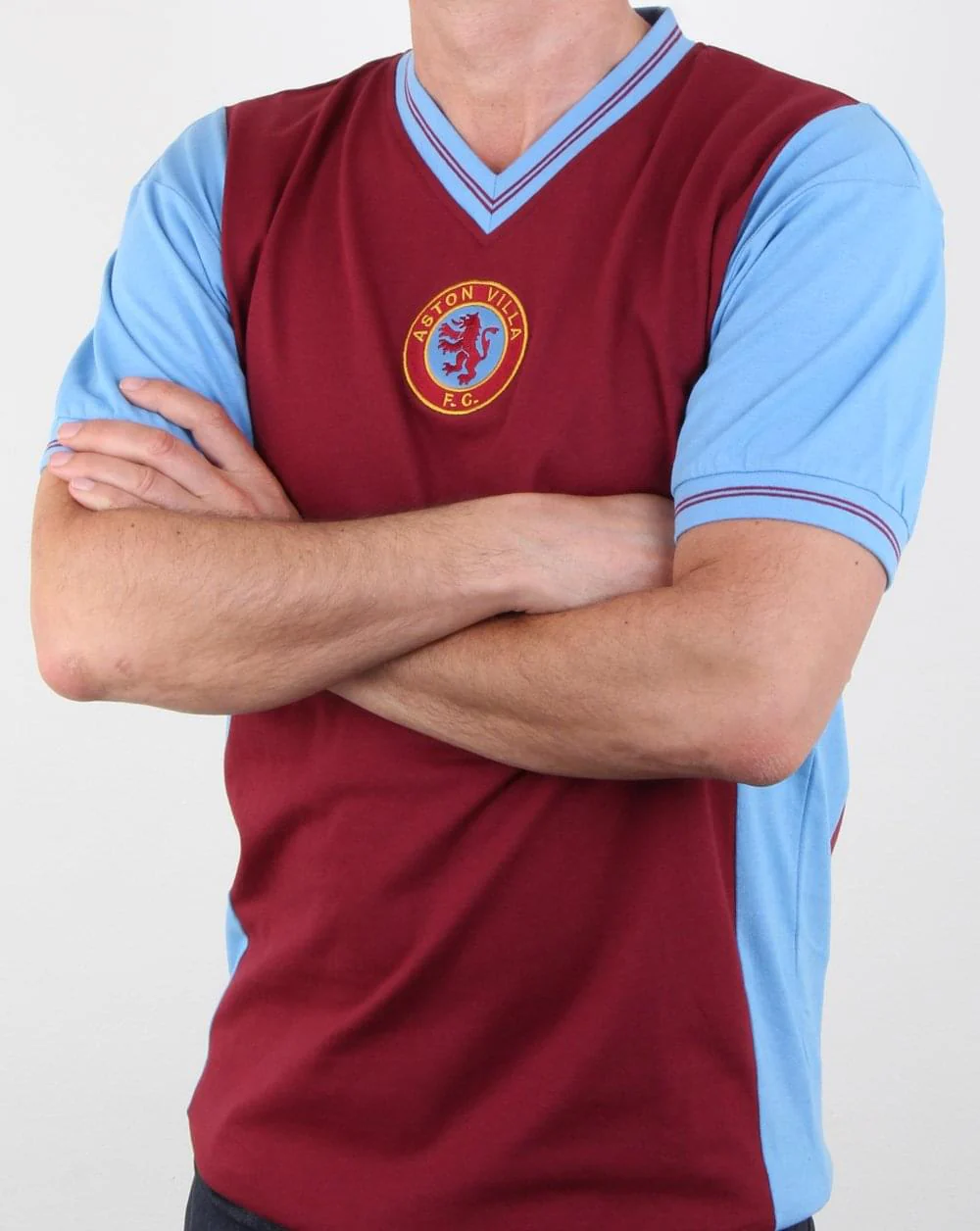 80s Casual Classics Aston Villa 1982 Retro Shirt Claret - Image 3