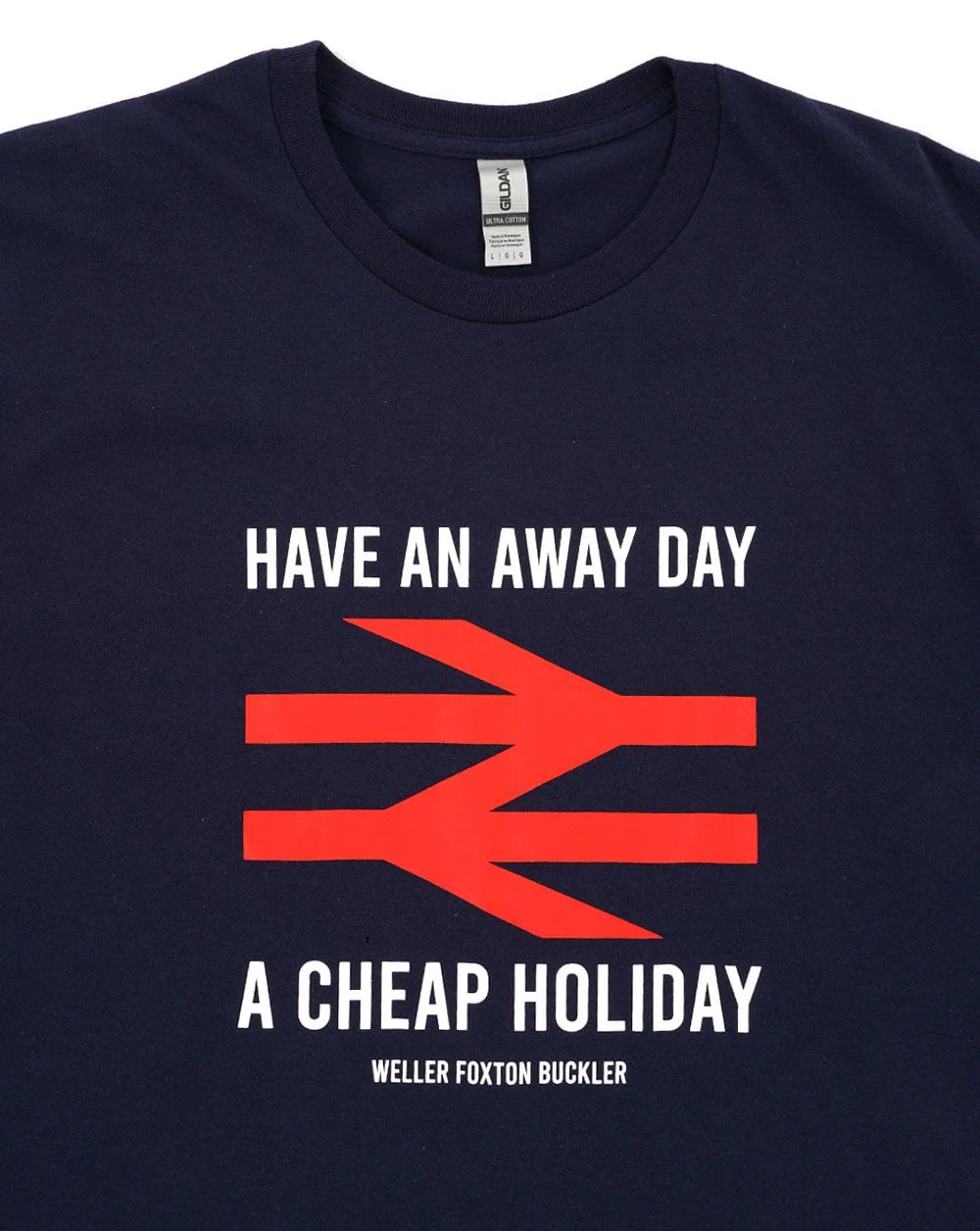 80s Casual Classics Away Day T Shirt Navy - Image 2
