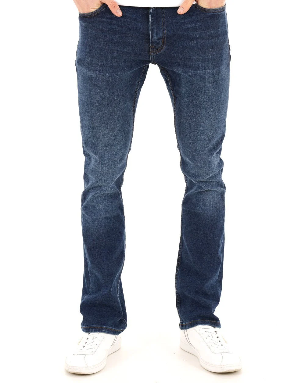 80s Casual Classics Boston Bootcut Jeans Dark Blue