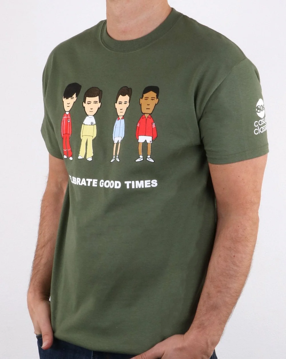 80s Casual Classics Business Vs Firm T Shirt Khaki - Image 3