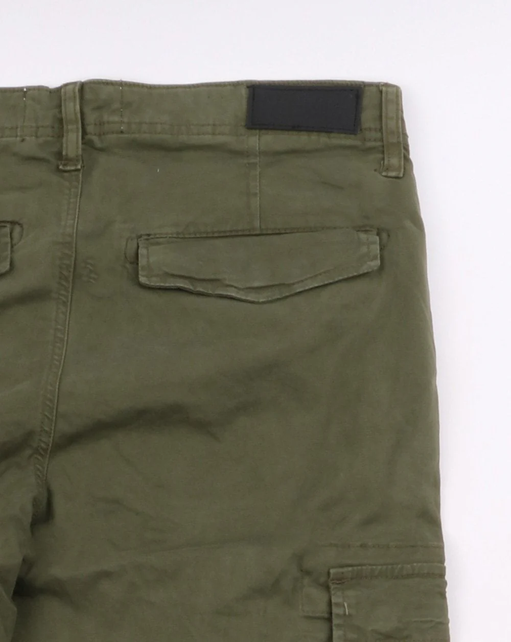 80s Casual Classics Cargo Trousers Army - Image 4