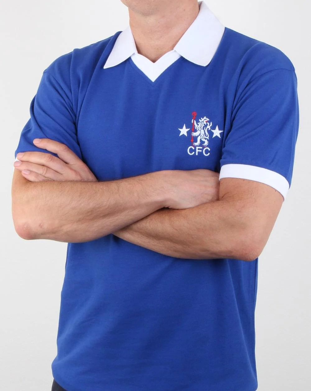 80s Casual Classics Chelsea 1976 Retro Shirt Blue - Image 3