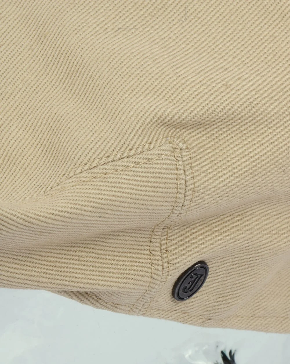 80s Casual Classics Cotton Flat Cap Beige - Image 3