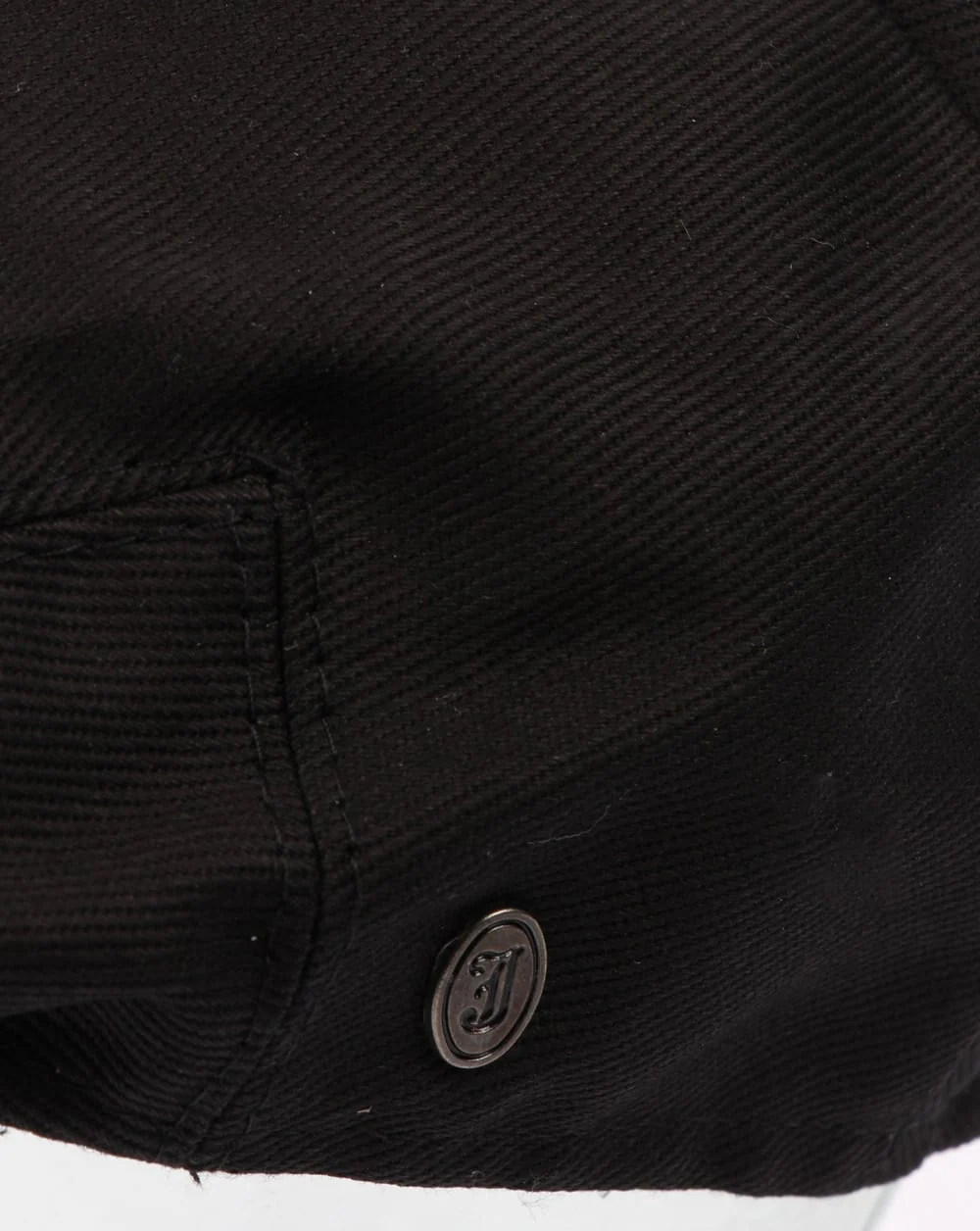 80s Casual Classics Cotton Flat Cap Black - Image 2