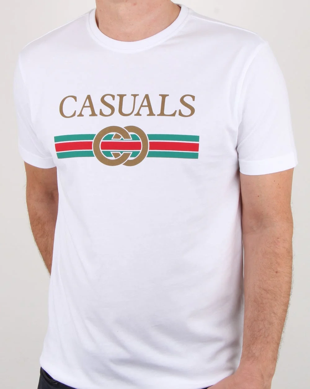 80s Casual Classics Designer Casual T Shirt White - Image 3
