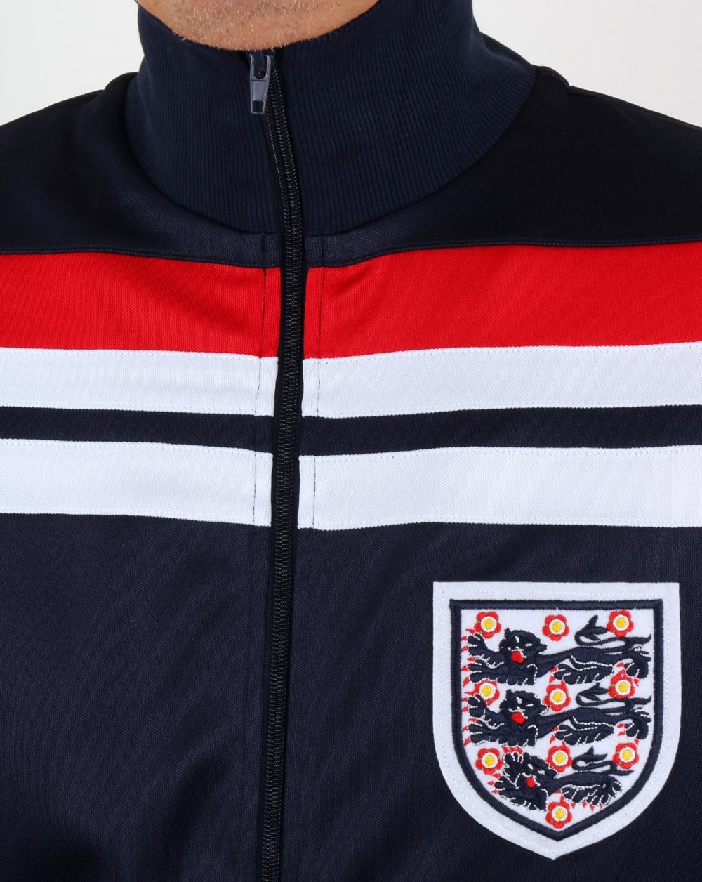 80s Casual Classics England 1982 Track Top Navy - Image 2