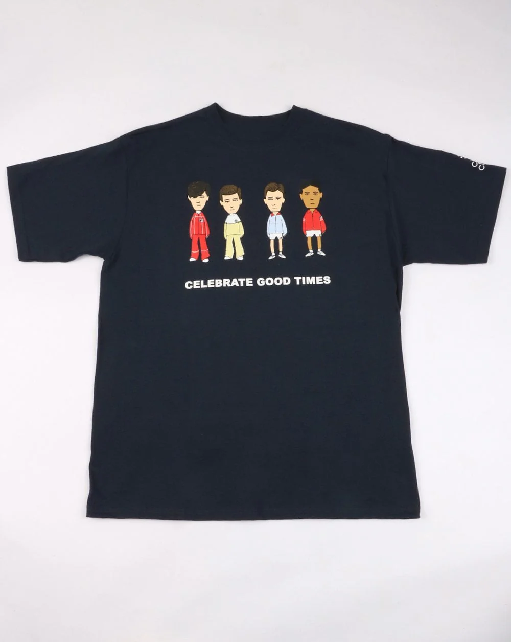 80s Casual Classics Firm Business Love T Shirt Navy - Image 4