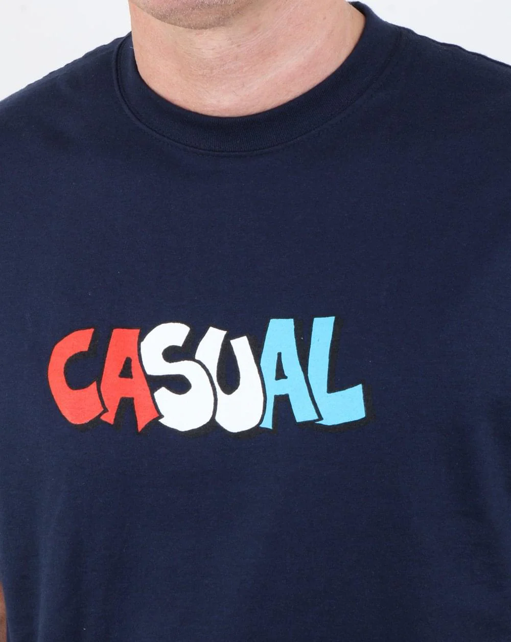 80s Casual Classics Graffiti T Shirt Navy - Image 2
