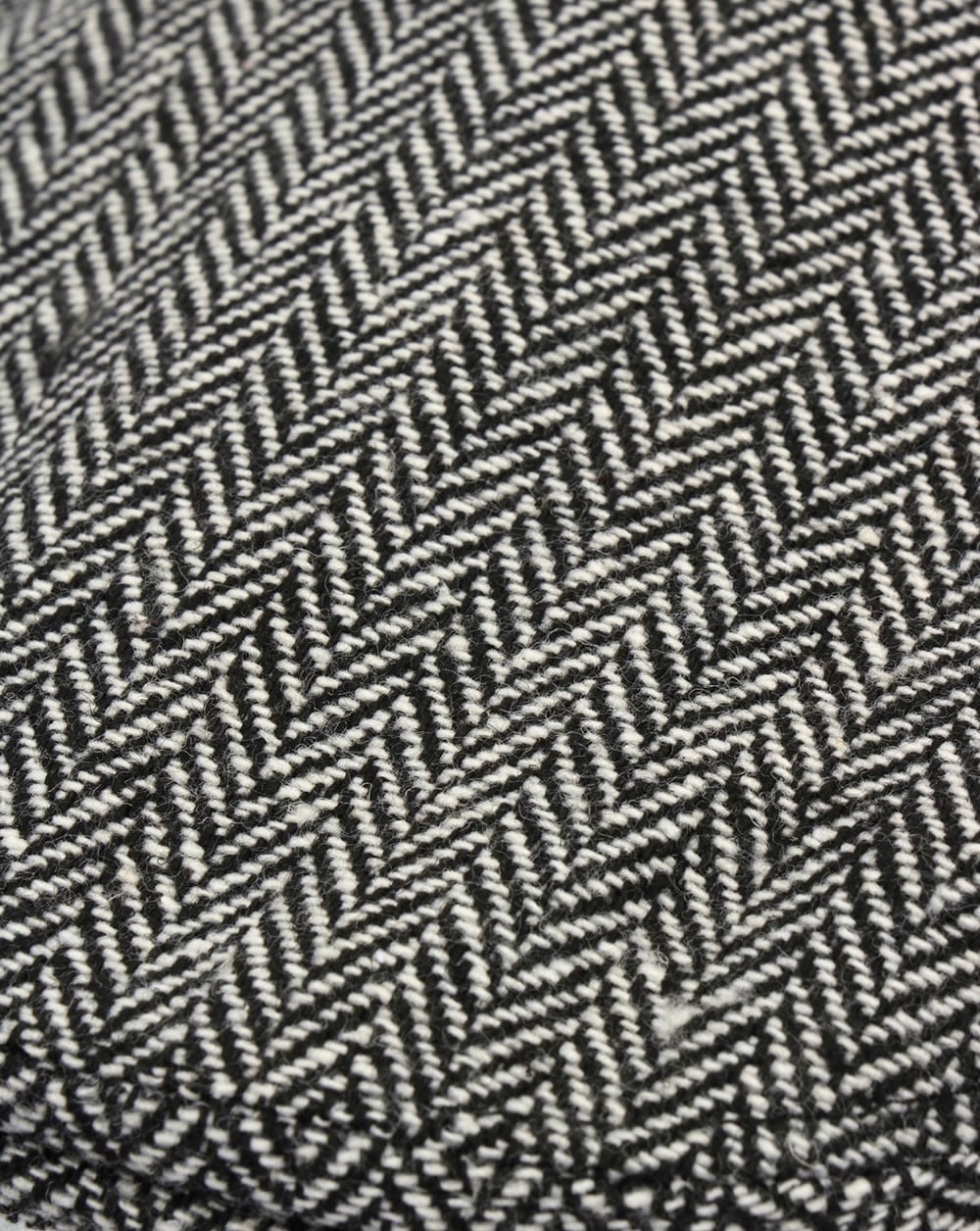 80s Casual Classics Herringbone Flat Cap Grey - Image 2