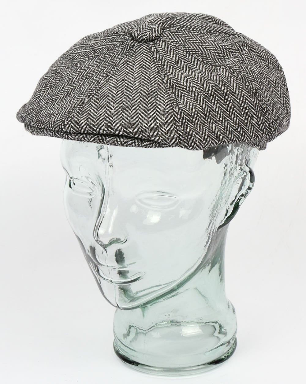80s Casual Classics Herringbone Newsboy Cap Grey