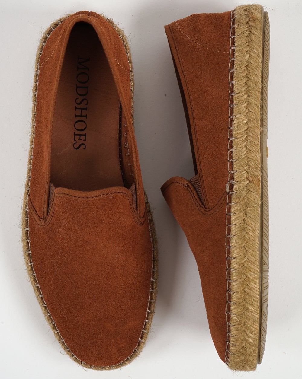 80s Casual Classics Ibiza Suede Espadrilles Tan - Image 3