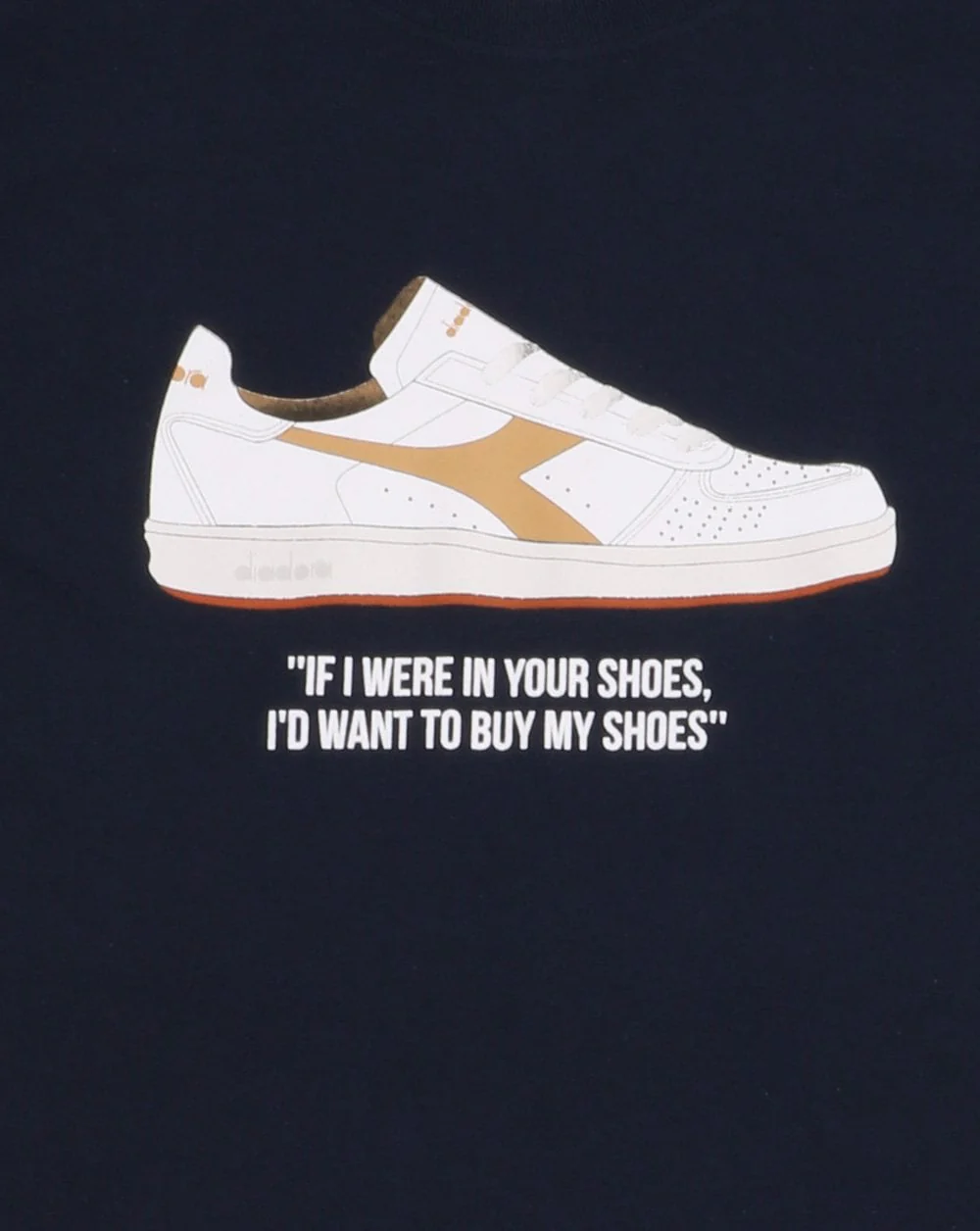80s Casual Classics If I Were In Your Shoes T-shirt Navy - Image 2
