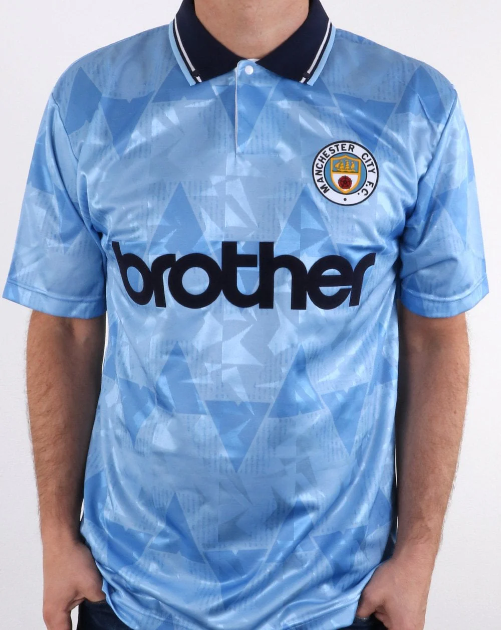 80s Casual Classics Manchester City 1989 Shirt Sky Blue - Image 2