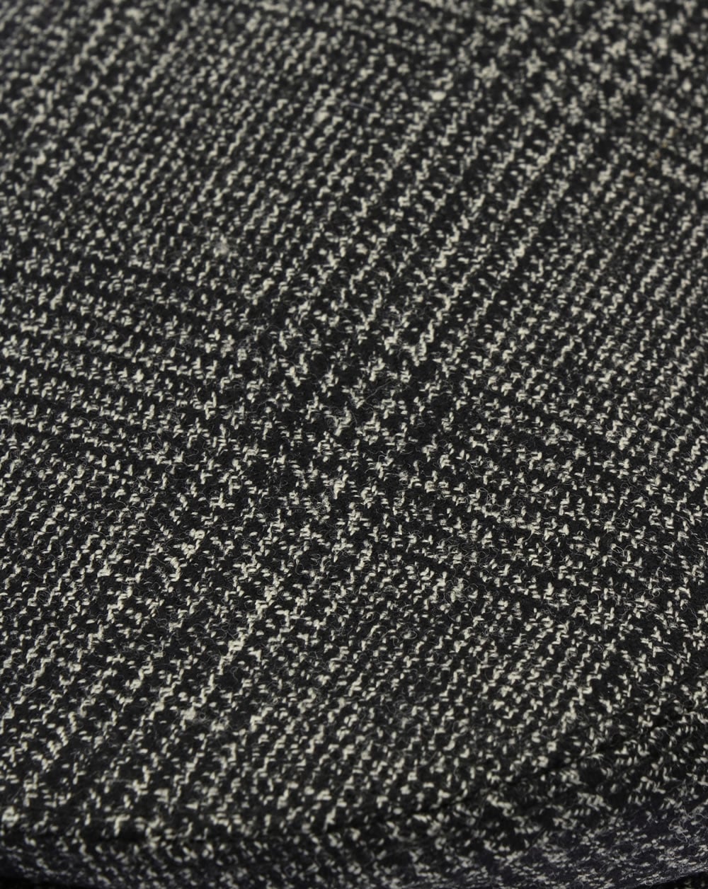 80s Casual Classics Naple Pure Wool Flat Cap Black - Image 2