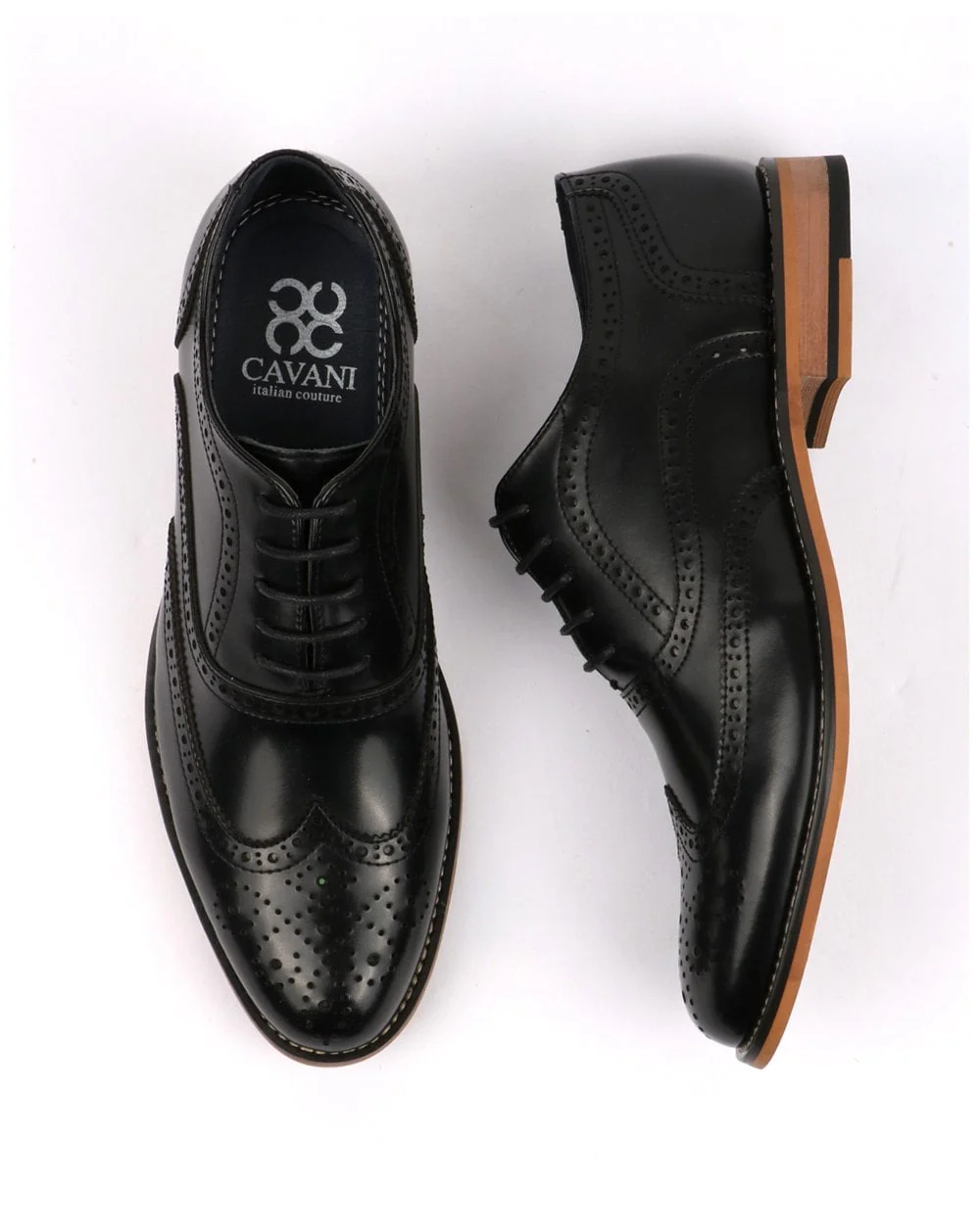 80s Casual Classics Oxford Brogues Black - Image 2