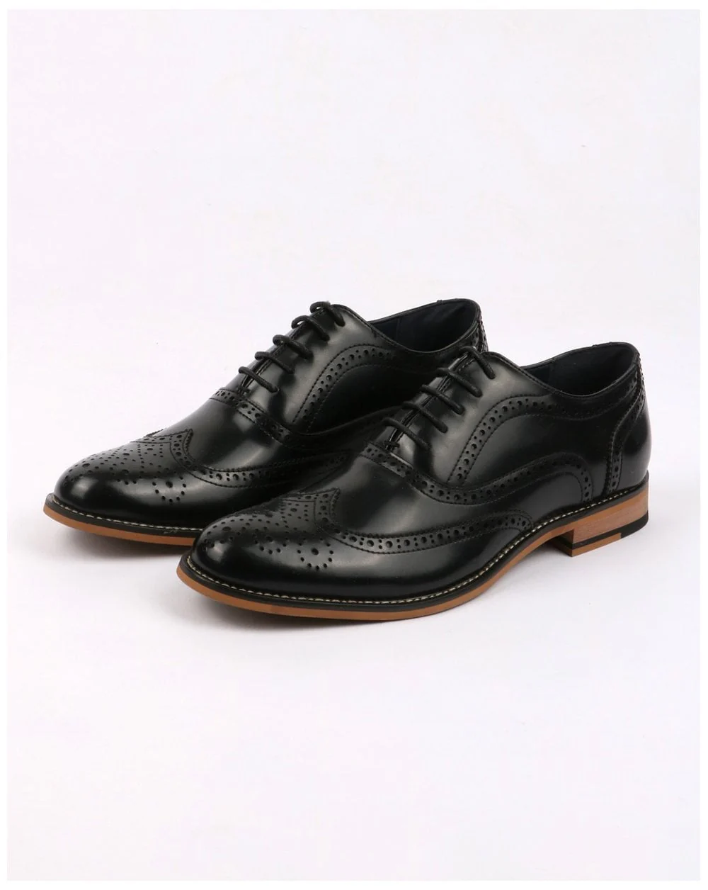 80s Casual Classics Oxford Brogues Black - Image 3