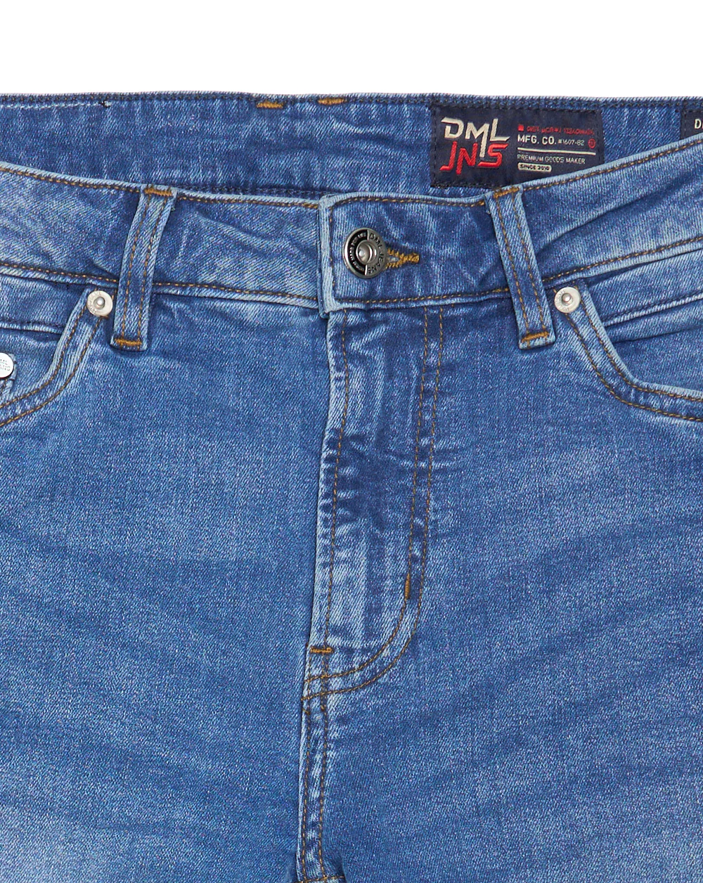 80s Casual Classics Rutland Denim Shorts Mid Wash - Image 3