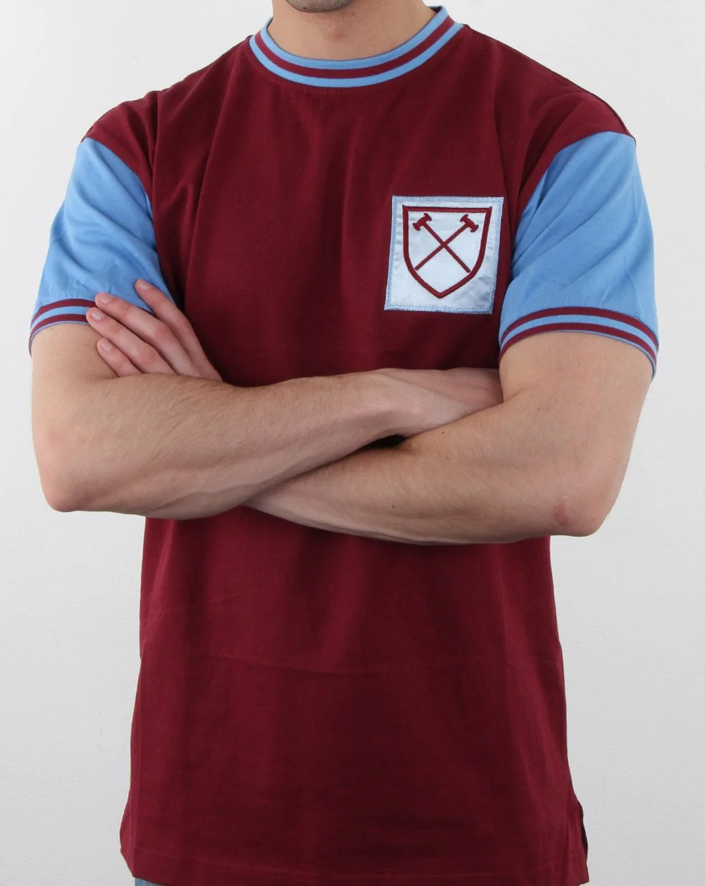 80s Casual Classics West Ham 1966 Shirt Claret - Image 5