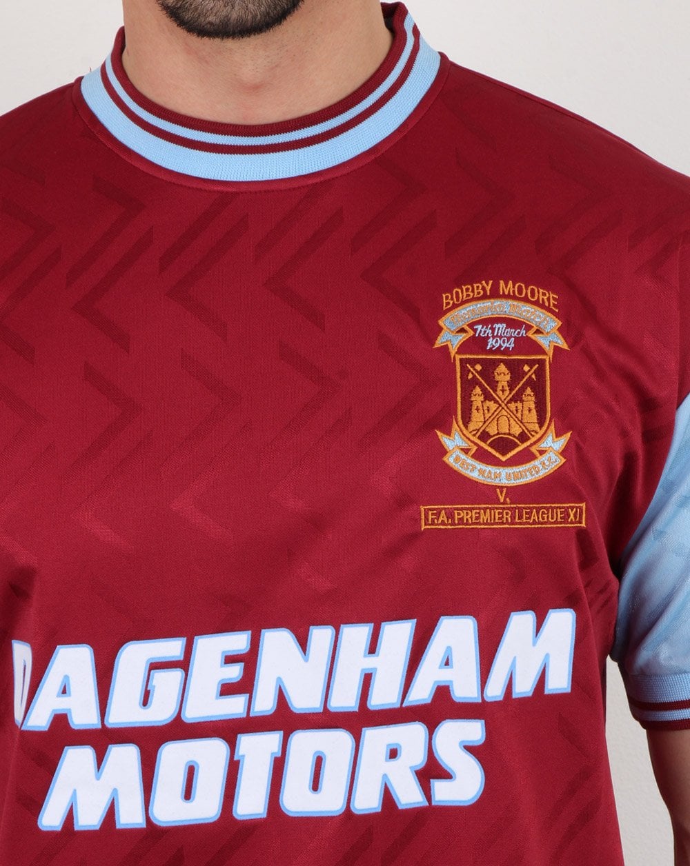 80s Casual Classics West Ham 1994 Shirt Claret - Image 4