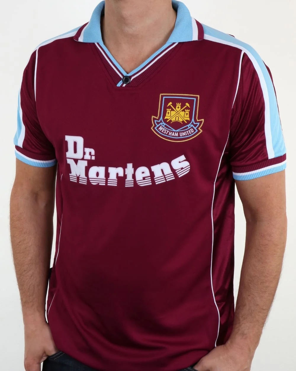 80s Casual Classics West Ham 2000 Retro Football Shirt Claret