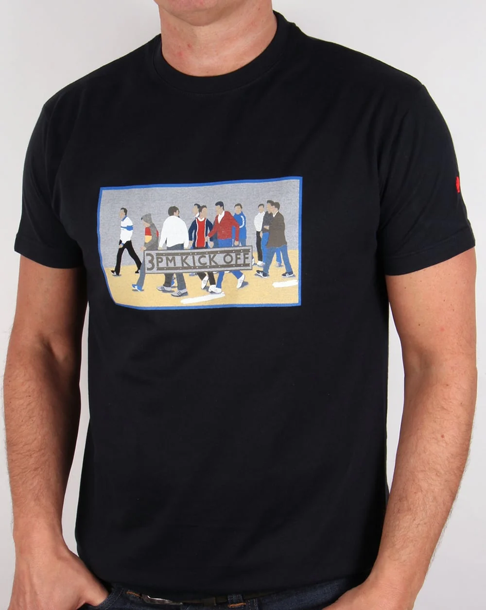 80s Casuals 3pm Kick Off T-shirt Dark Navy