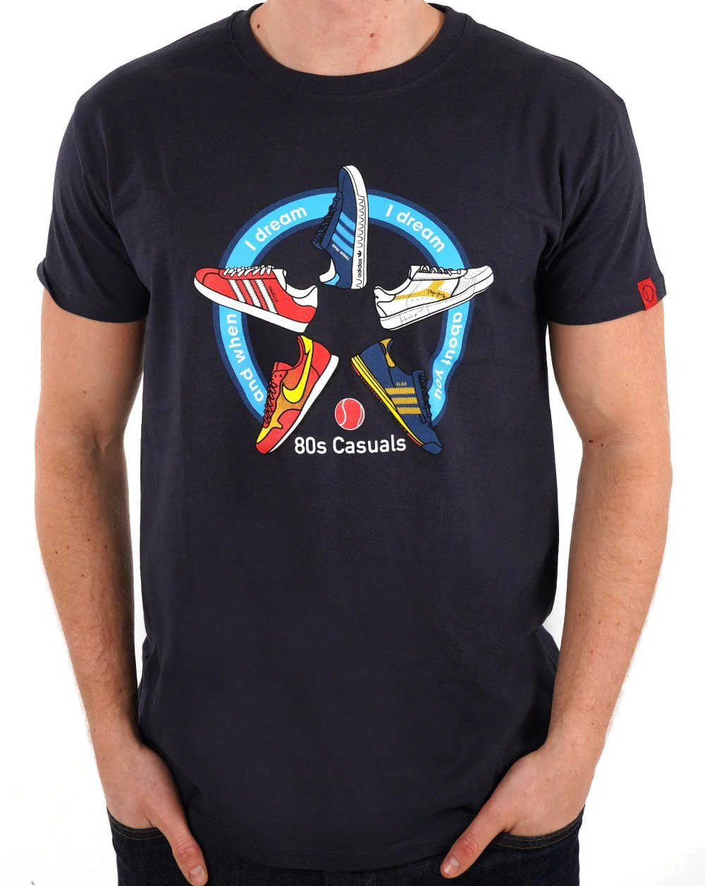 80s Casuals 'And When I Dream, I Dream About You' T-shirt Navy
