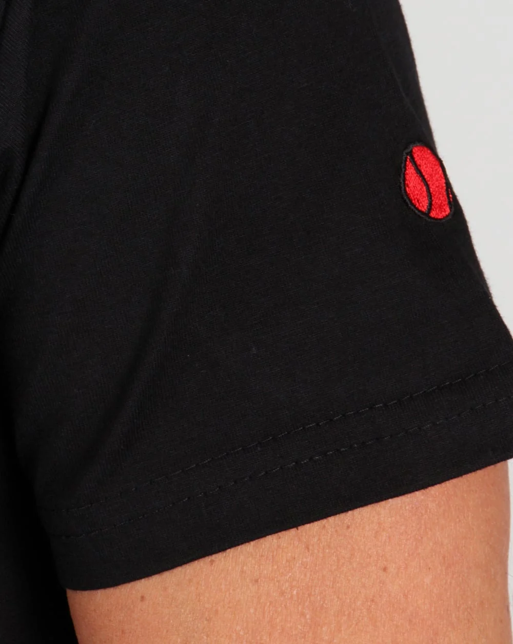 80s Casuals Benetton Rugby Print T-shirt Black - Image 3
