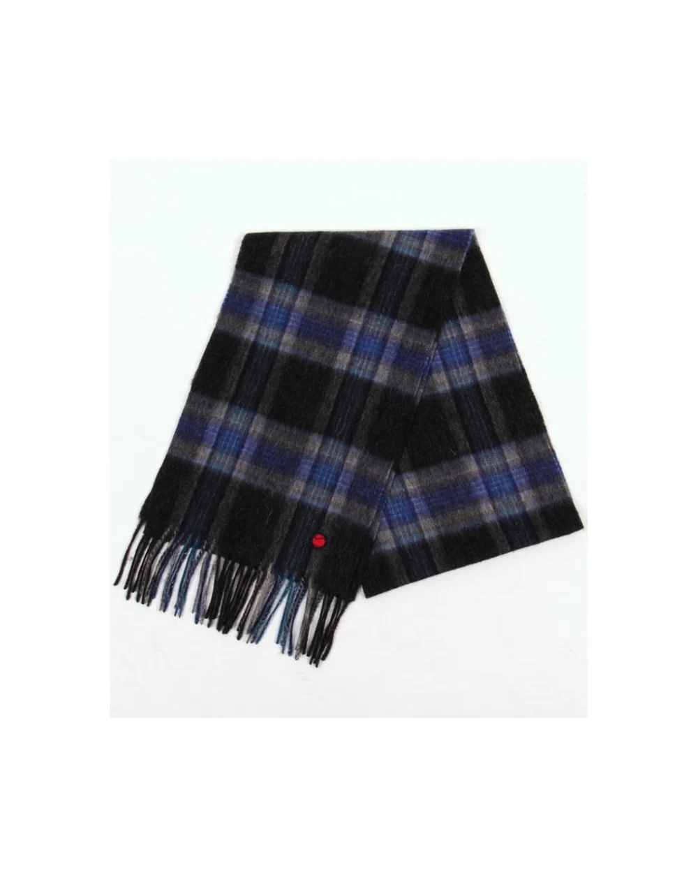 80s Casuals Check Scarf Grey/blue