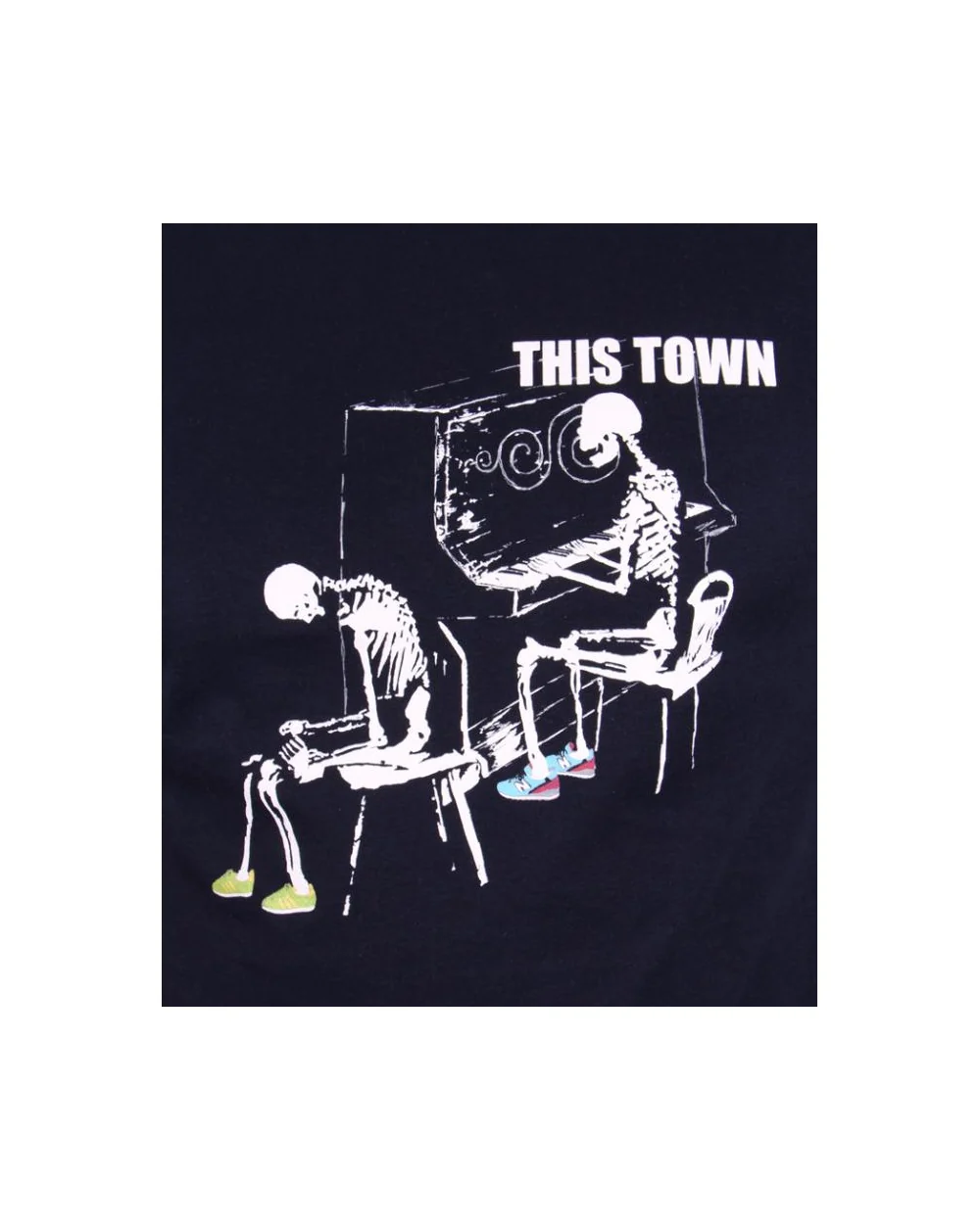 80s Casuals Ghost Town T-shirt Navy - Image 2
