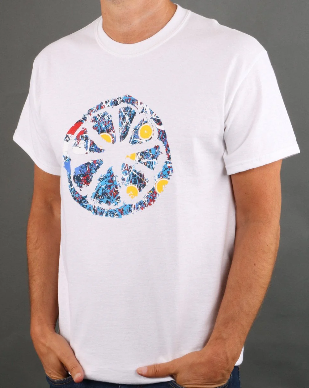 80s Casuals - Jackson Roses No.5 T-shirt White
