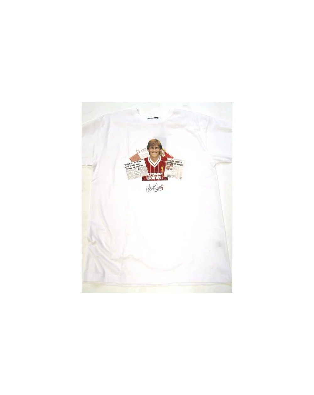 80s Casuals King Kenny Dalglish T-shirt White - Image 2