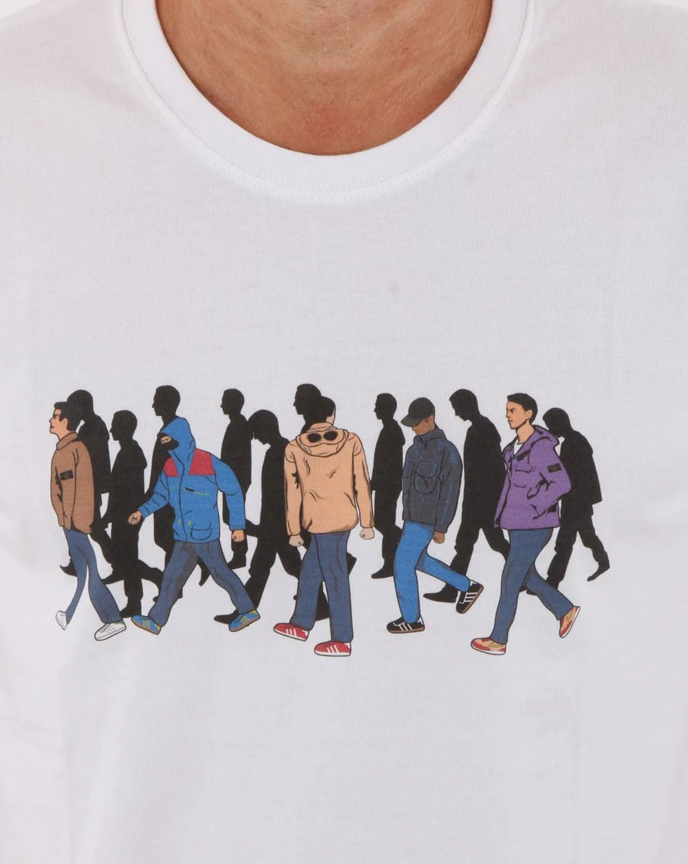 80s Casuals Saturday 3pm KO T-shirt White - Image 2