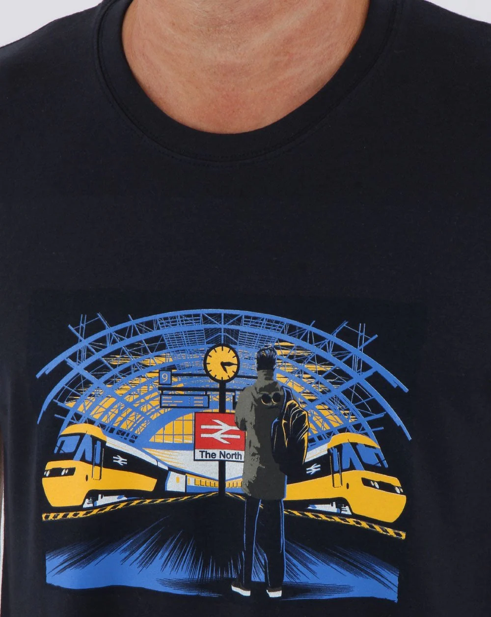 80s Casuals Station Approach T-shirt Navy - Image 2