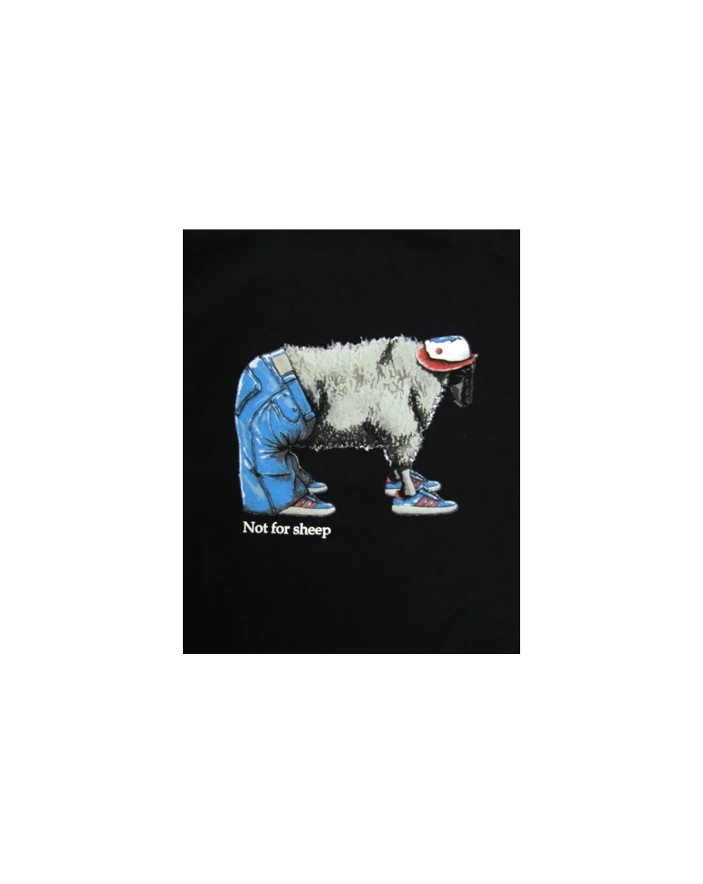 80s Casuals Stepping Stone Not For Sheep T-shirt Navy