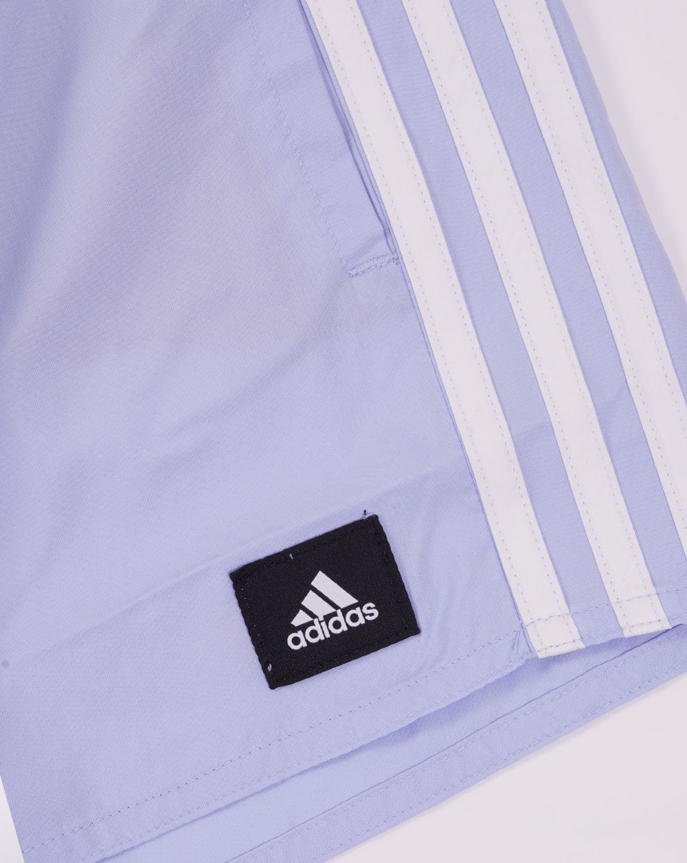 Adidas 3 Stripes CLX Swim Shorts Blue Dawn - Image 2
