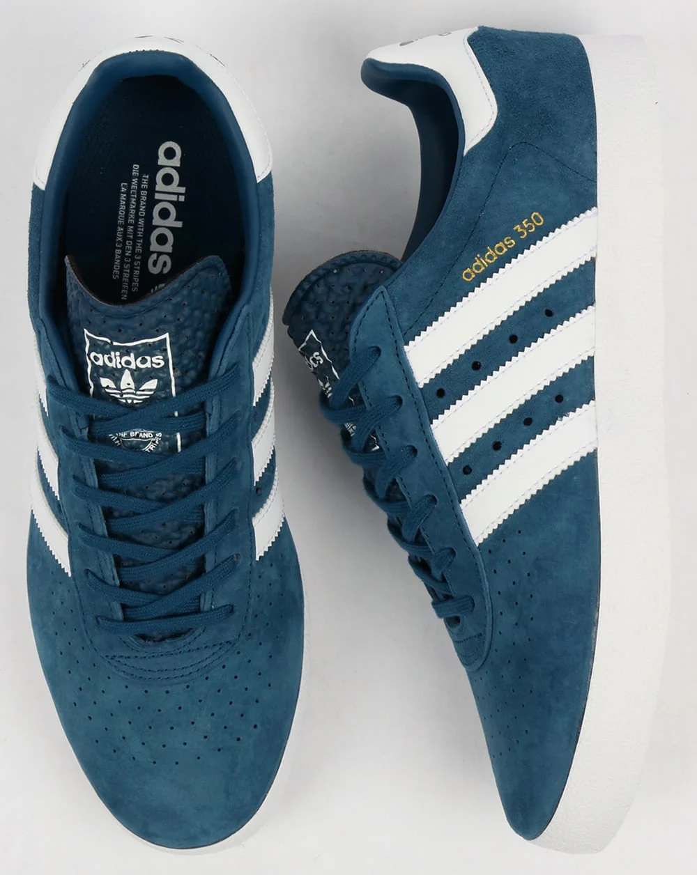 Adidas 350 Trainers Blue Night/White - Image 2