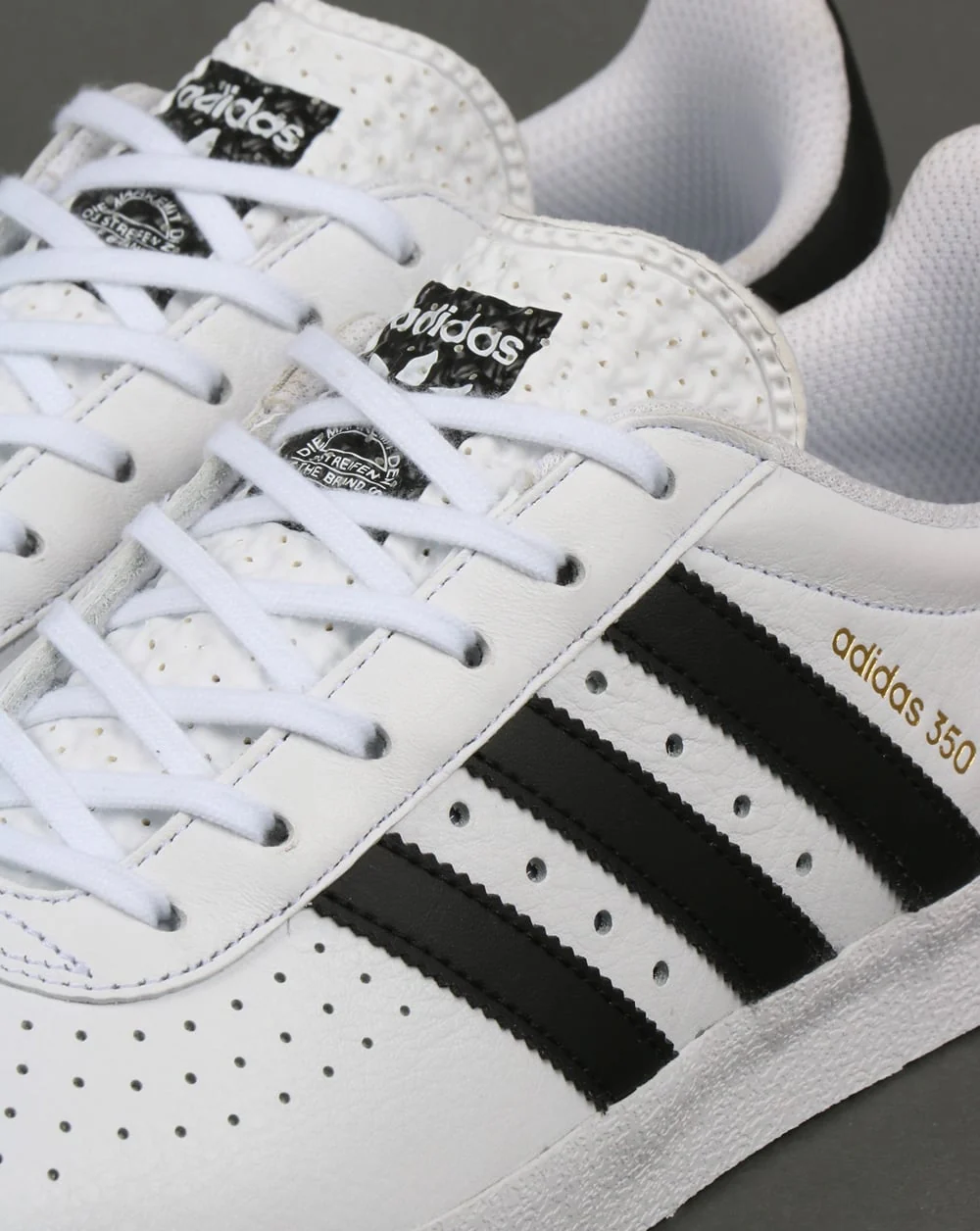 Adidas 350 Trainers White/Black - Image 4