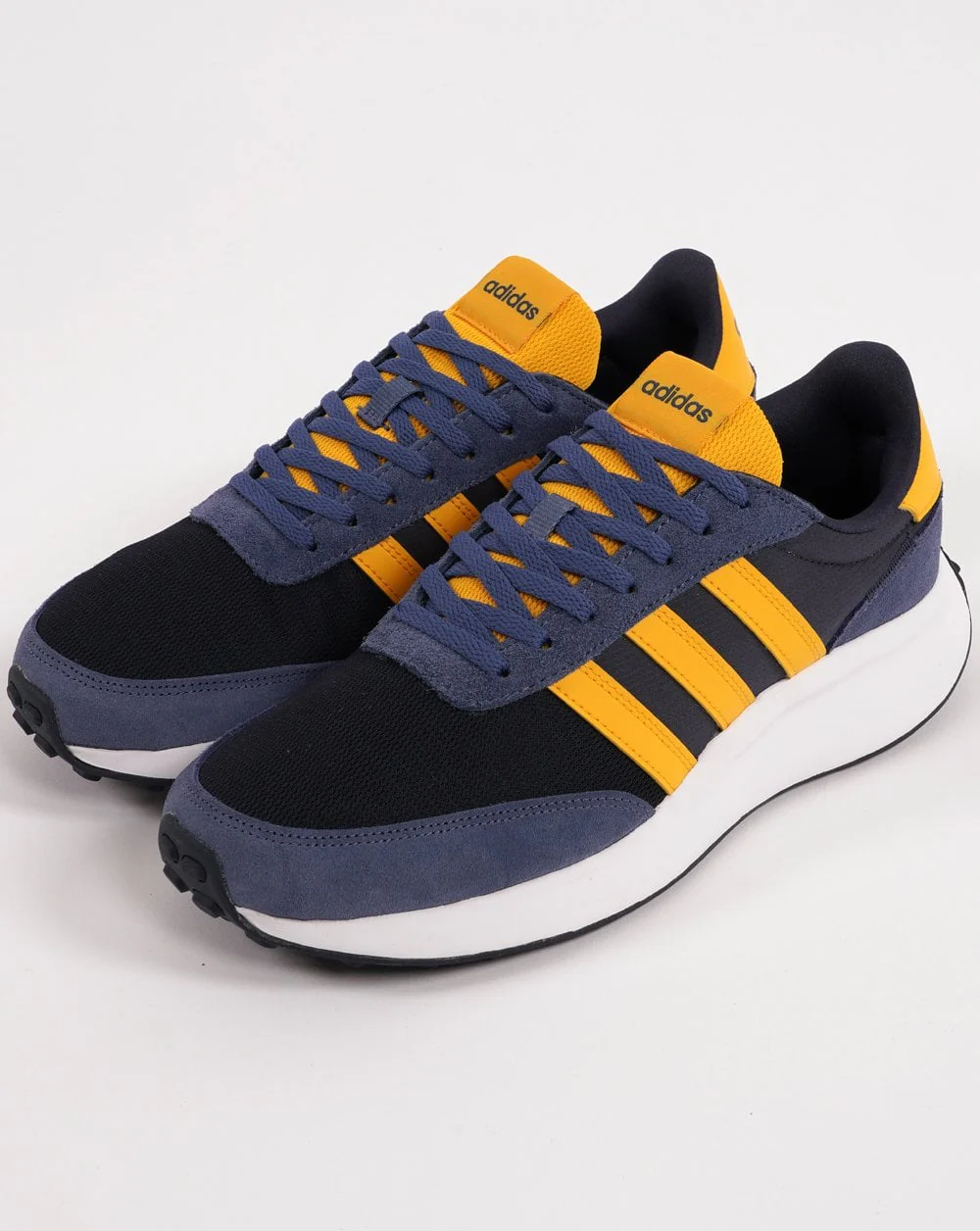 Adidas 70s Run Trainers Navy Gold - Image 2