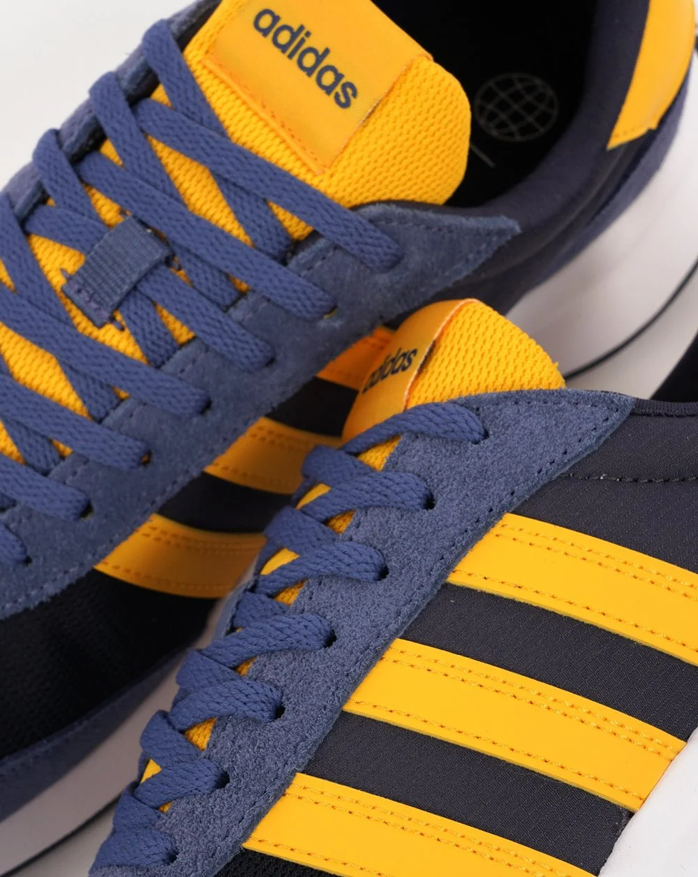 Adidas 70s Run Trainers Navy Gold - Image 4