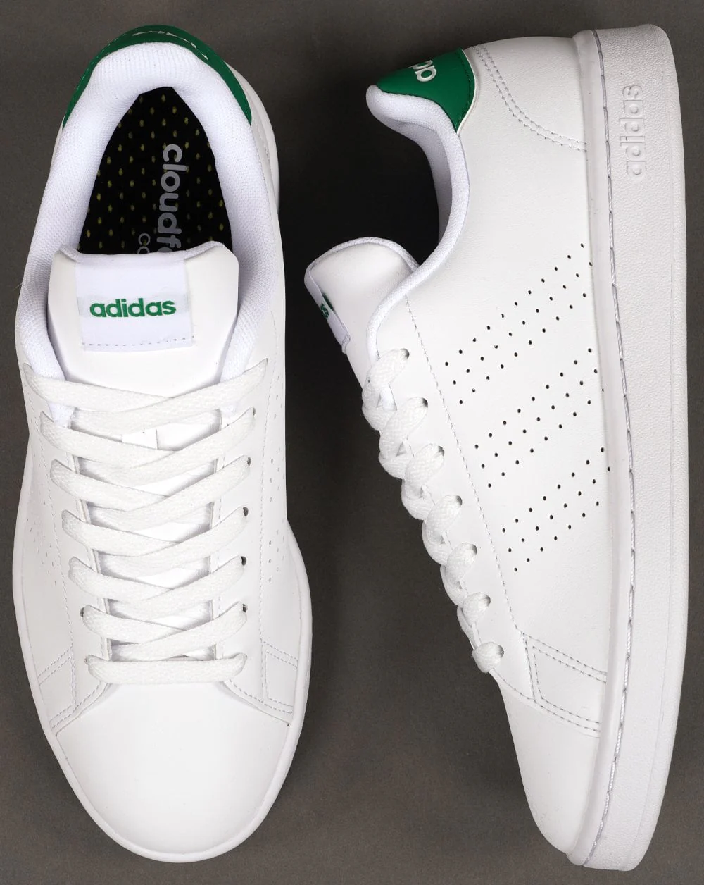 Adidas Advantage Trainers White Green - Image 4