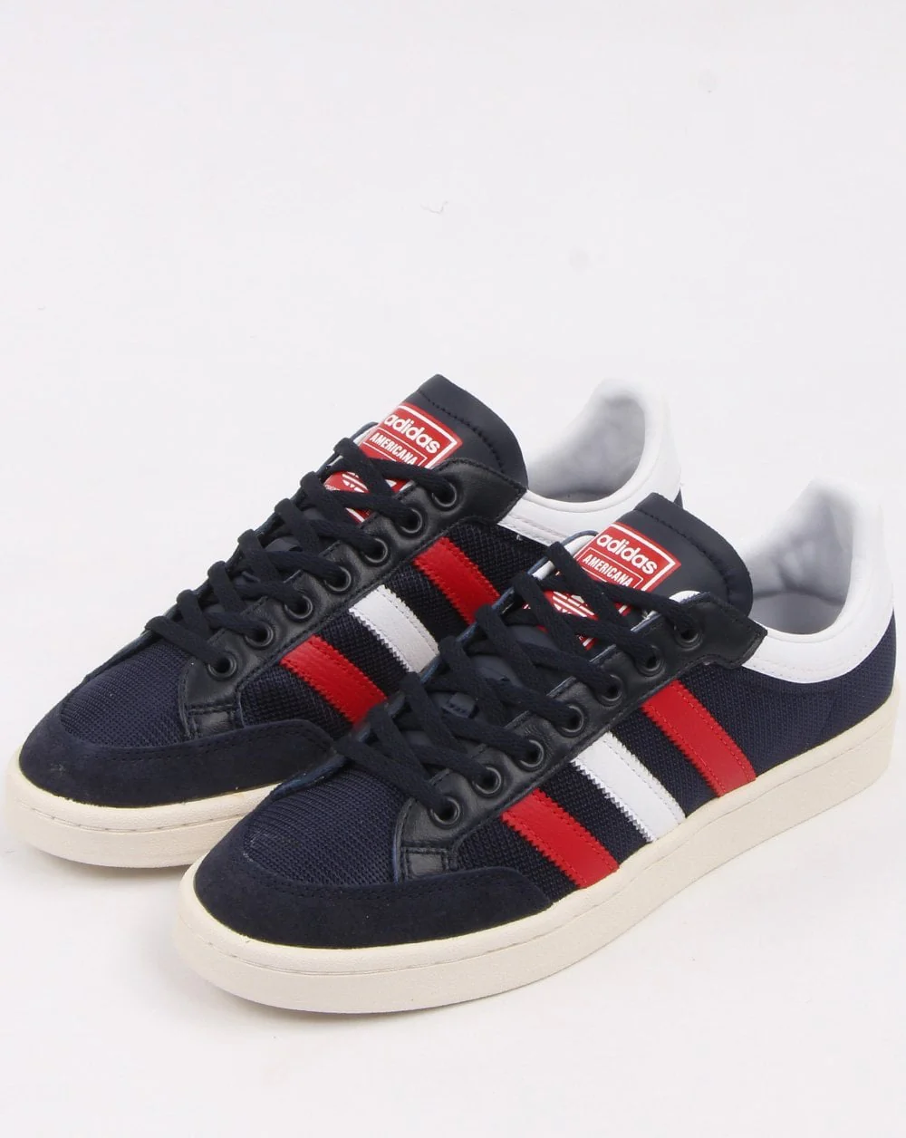 Adidas Americana Low Trainers Navy/White/Red - Image 3