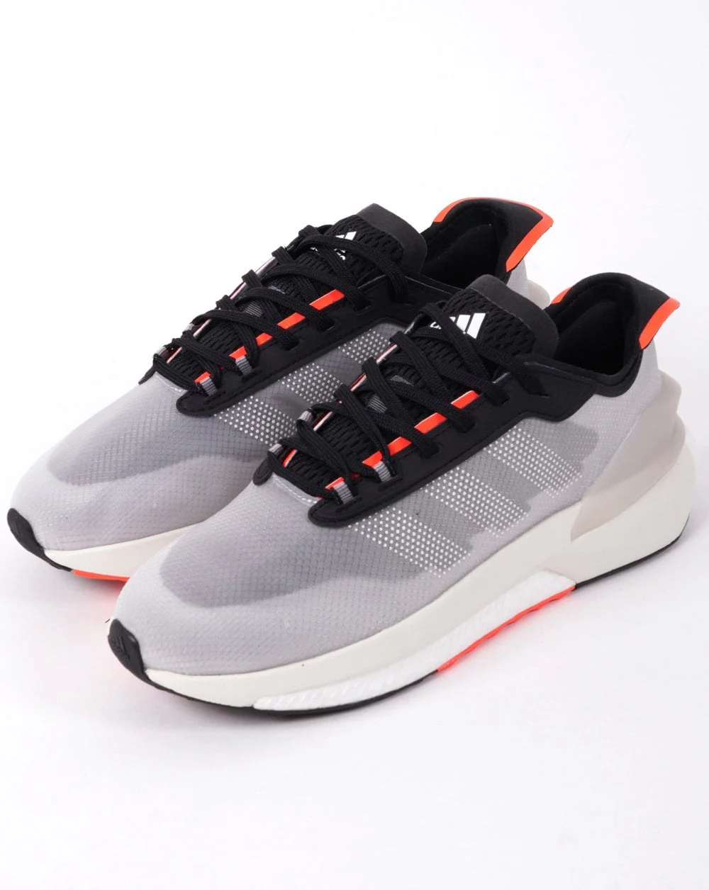 Adidas Avryn Trainers Black/Solar Red - Image 2