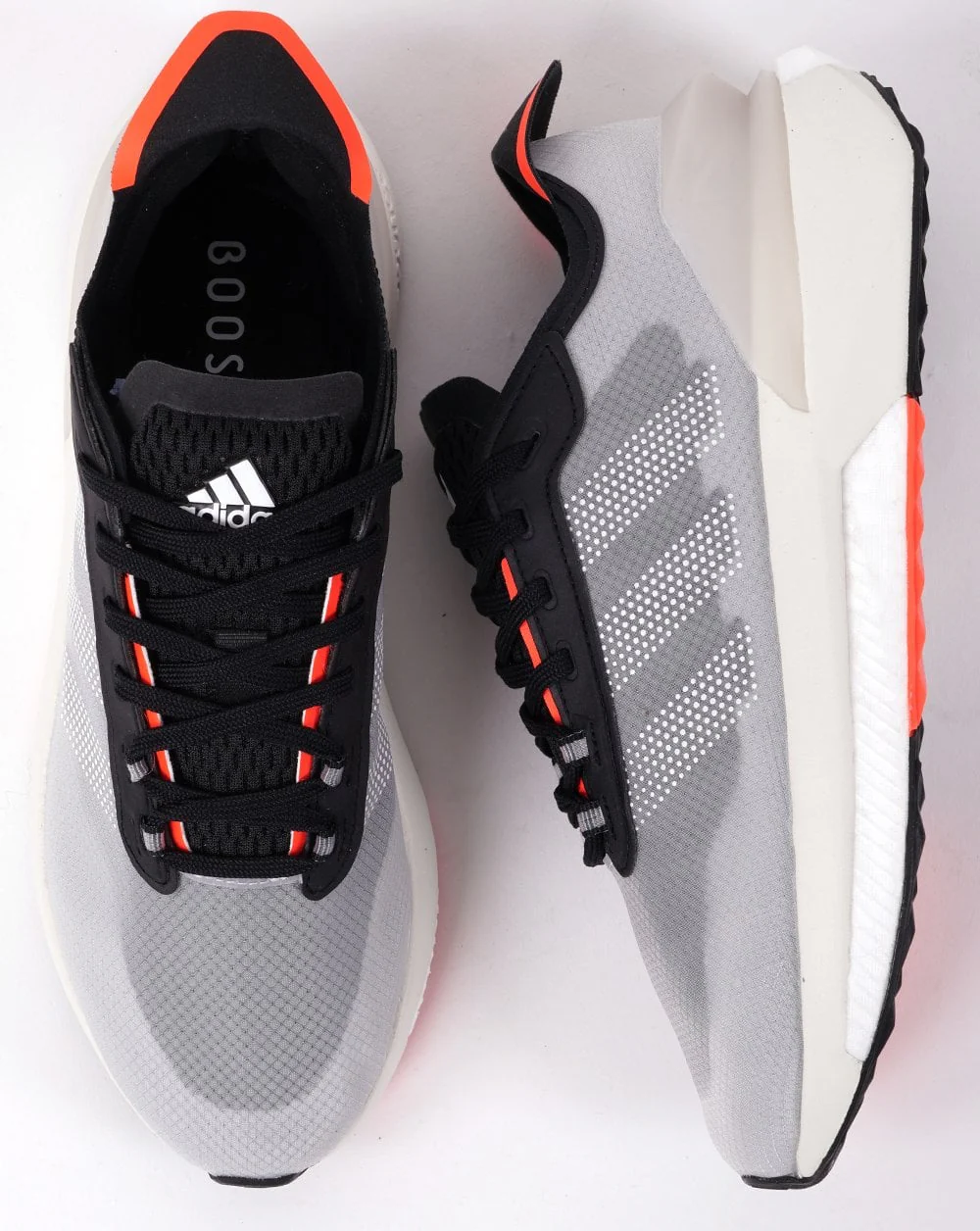 Adidas Avryn Trainers Black/Solar Red - Image 3