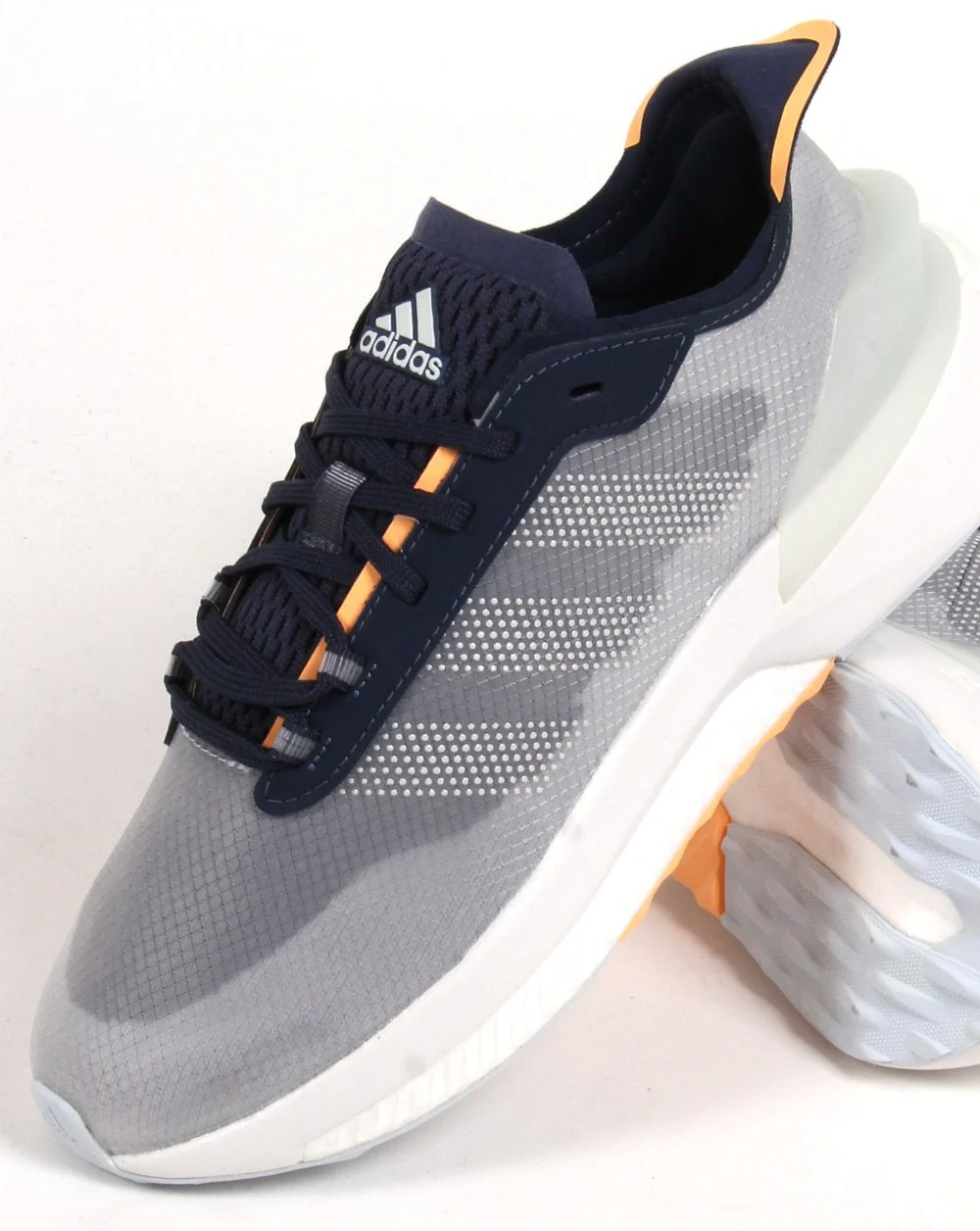Adidas Avryn Trainers Shadow Navy/Acid Orange - Image 2