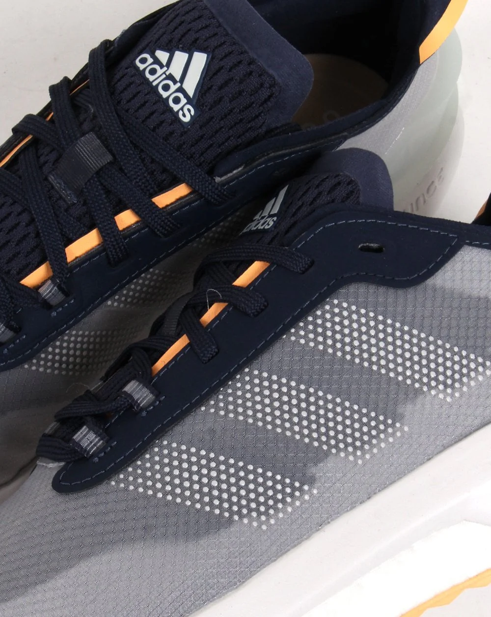 Adidas Avryn Trainers Shadow Navy/Acid Orange - Image 3