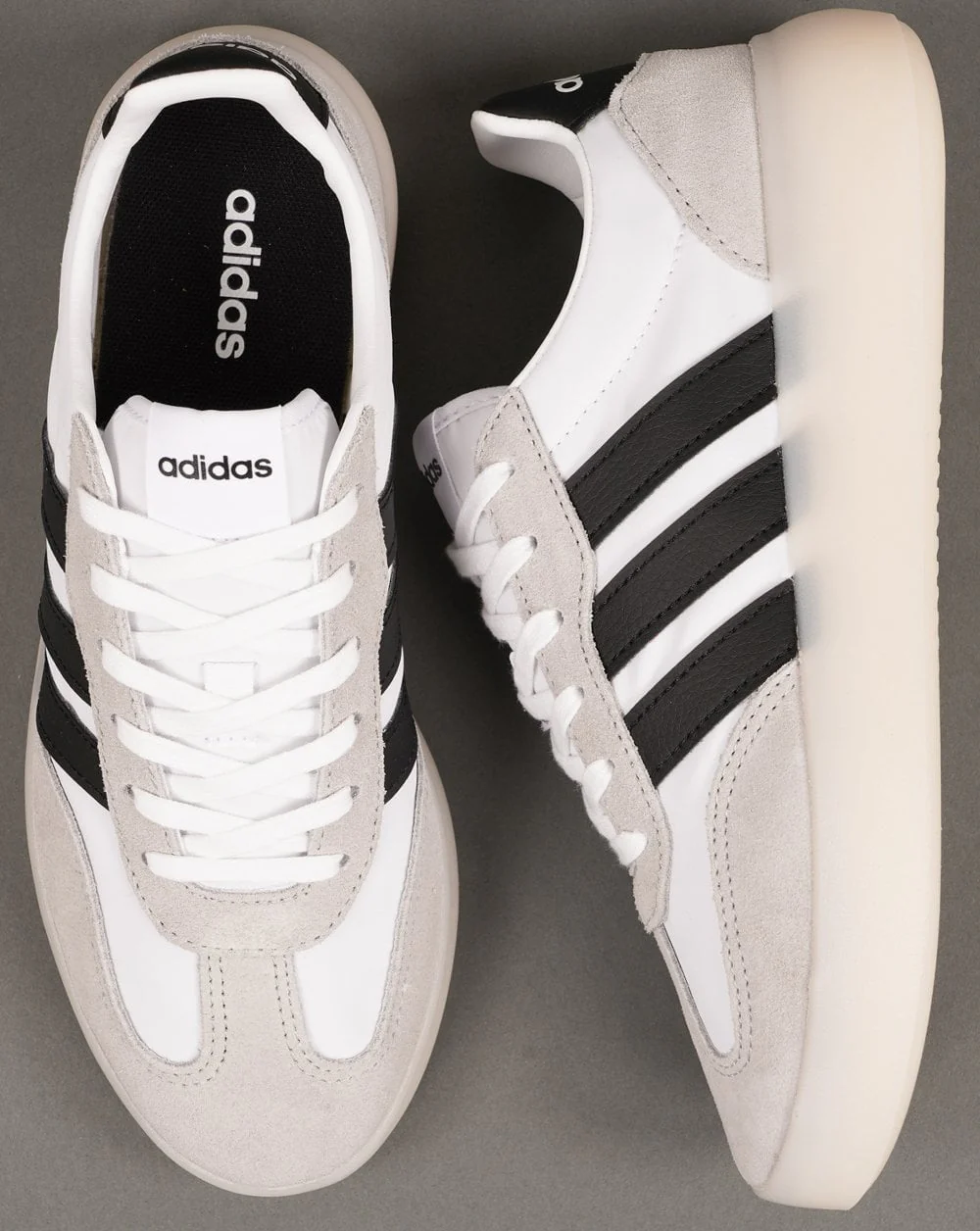 Adidas Barreda Decode Trainers White/Black/Grey - Image 4