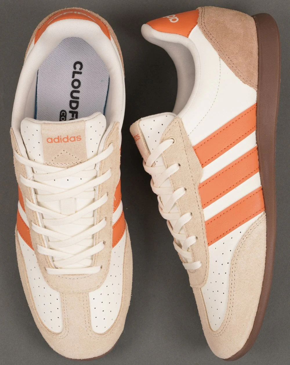 Adidas Barreda Lo Trainers Off White / Orange - Image 4