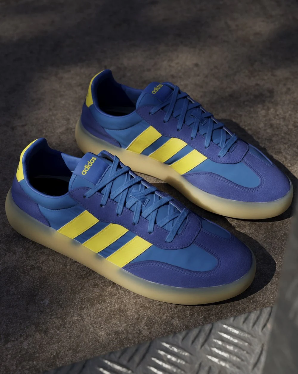 Adidas Barreda Trainers Royal Yellow Ice Sole - Image 2